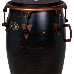 LP LP 60th Anniversary Top Tuning Fiberglass Conga with Rustic Bronze Hardware 12.50 in. Roasted Hazel Finish
