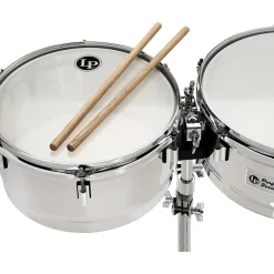 LP Performer Timbale Set With Chrome Hardware 13 and 14 in. Steel