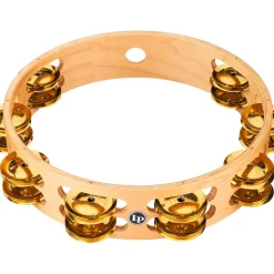 LP PRO Double Row Tambourine 10 in. Brass