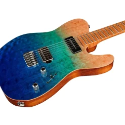 LsL Instruments Bad Bone 290 Deluxe Laguna Gradient Electric Guitar Laguna Blue