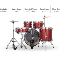 Ludwig Accent 5-Piece Drum Kit With 20