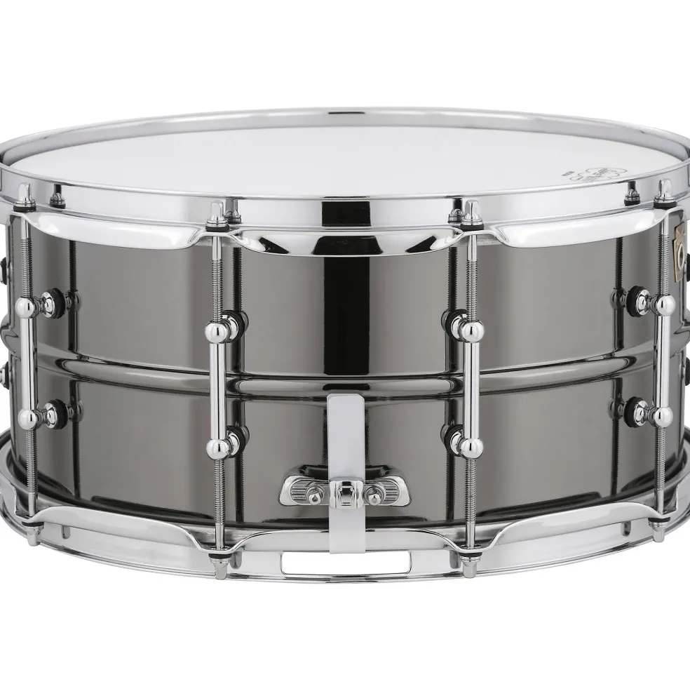 Ludwig Black Beauty Snare Drum With Tube Lugs and Road Runner Bag