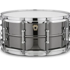 Ludwig Black Beauty Snare Drum With Tube Lugs and SKB Case