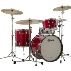 Ludwig Classic Maple 3-Piece Downbeat Shell Pack With 20" Bass Drum Red Sparkle