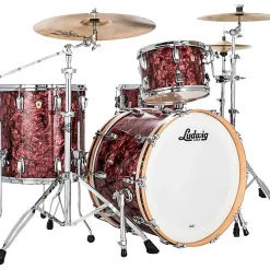 Ludwig Classic Maple 3-Piece Fab Shell Pack With 22" Bass Drum Burgundy Pearl