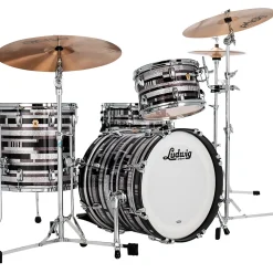 Ludwig Classic Maple 3-Piece Jazzette Shell Pack With 18" Bass Drum Digital Sparkle