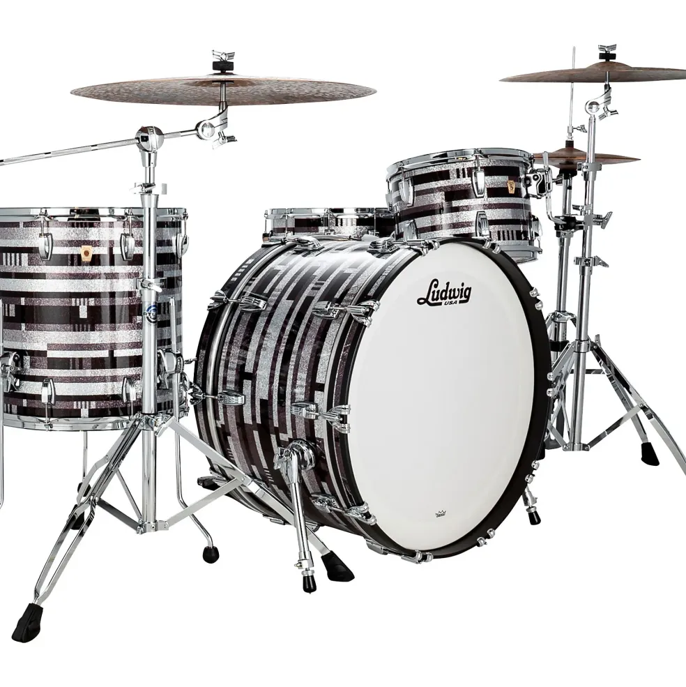 Ludwig Classic Maple 3-Piece Pro Beat Shell Pack with 24 in. Bass Drum Digital Sparkle