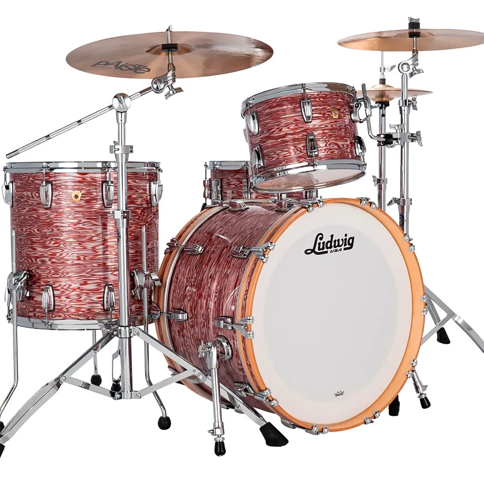 Ludwig Classic Maple 3-Piece Fab Shell Pack Pink Oyster