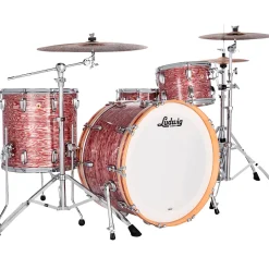 Ludwig Classic Maple 3-Piece Pro Beat Shell Pack With 24" Bass Drum Pink Oyster