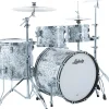 Ludwig Classic Maple 4-Piece Studio Shell Pack With 22" Bass Drum White Mosaic