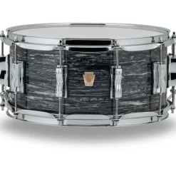 Ludwig Classic Maple Snare Drum 14 x 6.5 in. Vintage Black Oyster Pearl