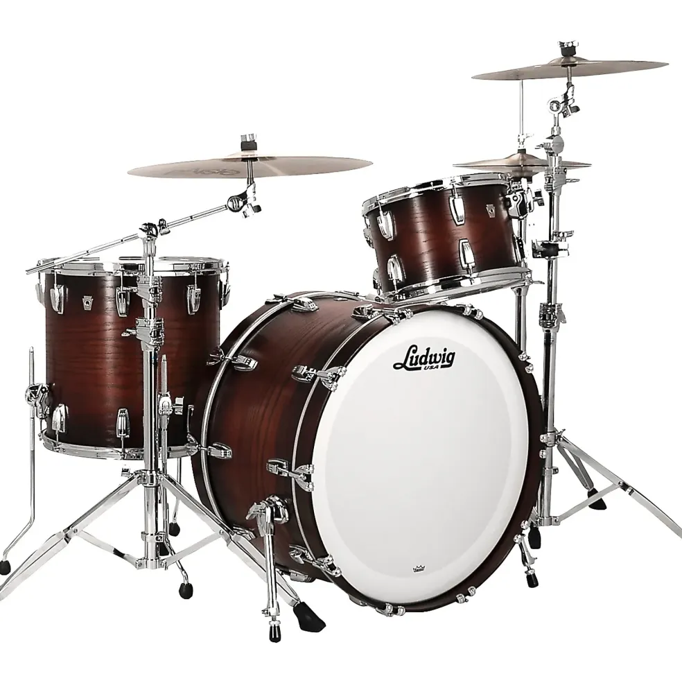 Ludwig Classic Oak 3-piece Pro Beat Shell Pack With 24" Bass Drum Brown Burst