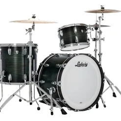 Ludwig Classic Oak 3-Piece Fab Shell Pack With 22" Bass Drum Green Burst