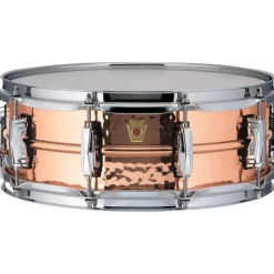 Ludwig Copper Phonic Hammered Snare Drum 14 x 5 in. Copper Finish with Imperial Lugs