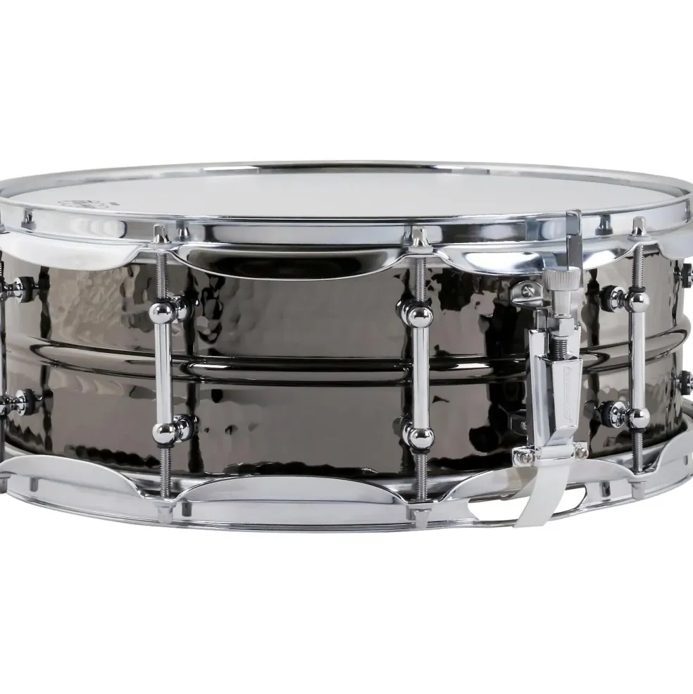 Ludwig Hand Hammered Black Beauty Snare Drum with Tube Style Lugs 14 x 5 in.