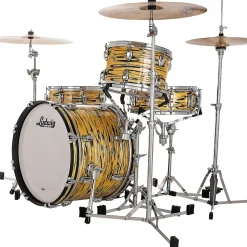 Ludwig Legacy Mahogany 3-Piece Downbeat Shell Pack with 20 in. Bass Drum Lemon Oyster