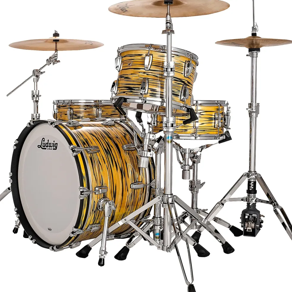 Ludwig Legacy Mahogany 3-Piece Fab Shell Pack with 22 in. Bass Drum Lemon Oyster