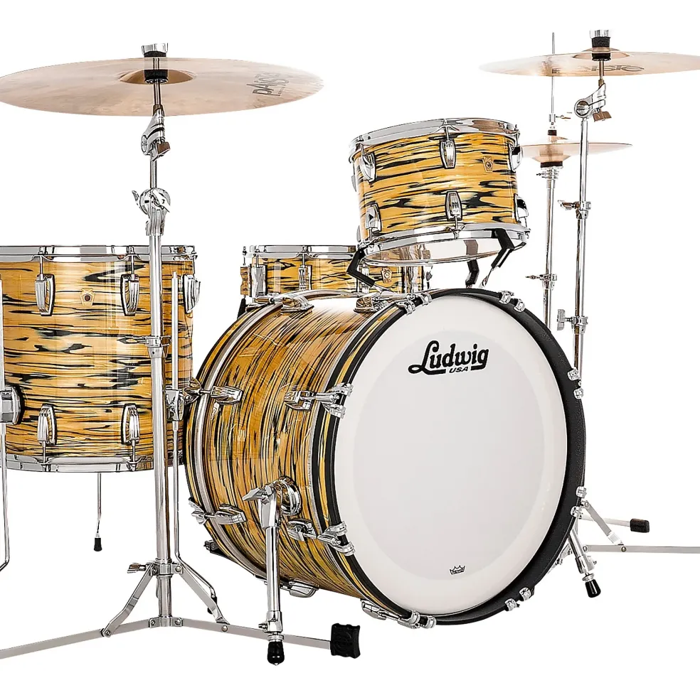Ludwig Legacy Maple 3-Piece Downbeat Shell Pack with 20 in. Bass Drum Lemon Oyster