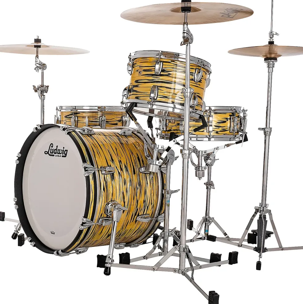 Ludwig Legacy Maple 3-Piece Downbeat Shell Pack with 20 in. Bass Drum Lemon Oyster