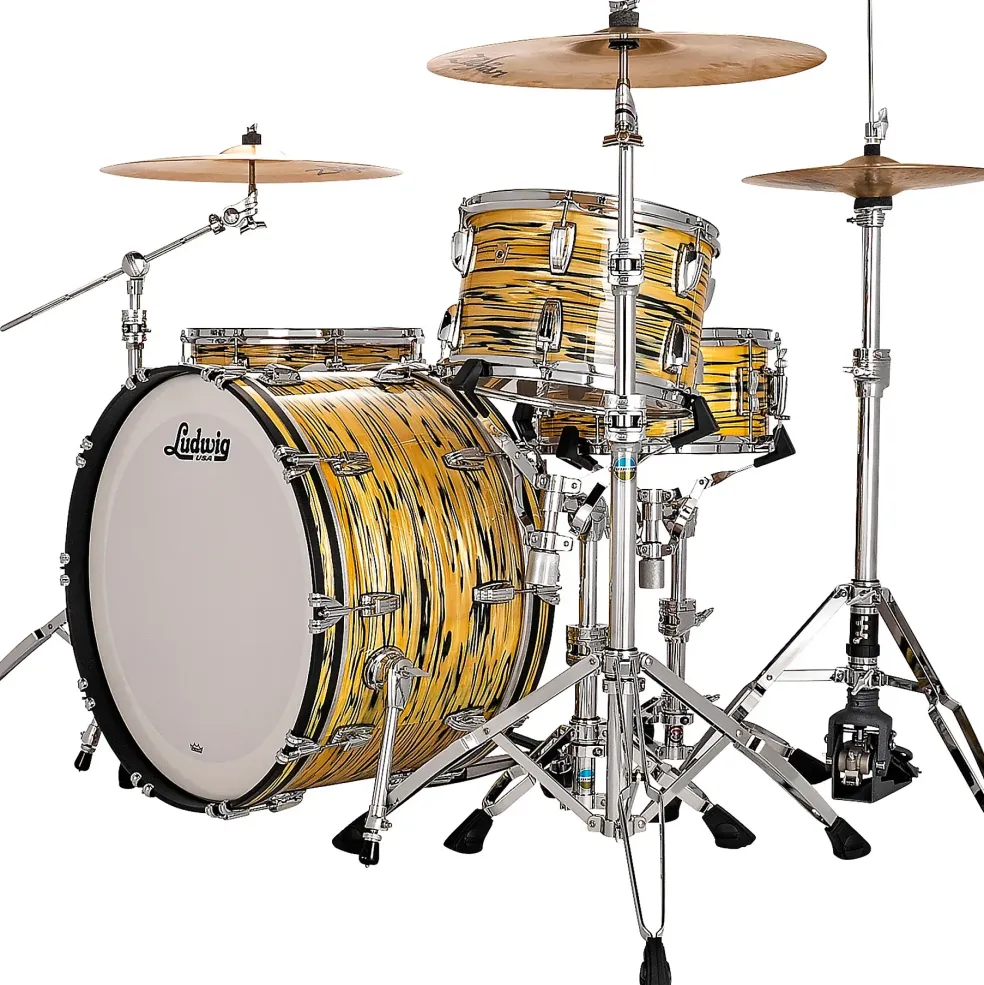Ludwig Legacy Maple 3-Piece Pro Beat Shell Pack With 24" Bass Drum Lemon Oyster