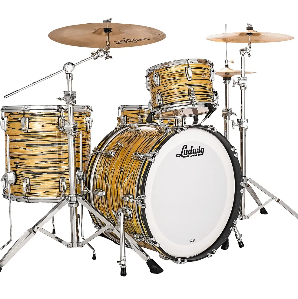 Ludwig Legacy Maple 3-Piece Fab Shell Pack with 22 in. Bass Drum Lemon Oyster