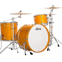 Ludwig NeuSonic 3-Piece Pro Beat Shell Pack With 24" Bass Drum Satin Golden Slumbers