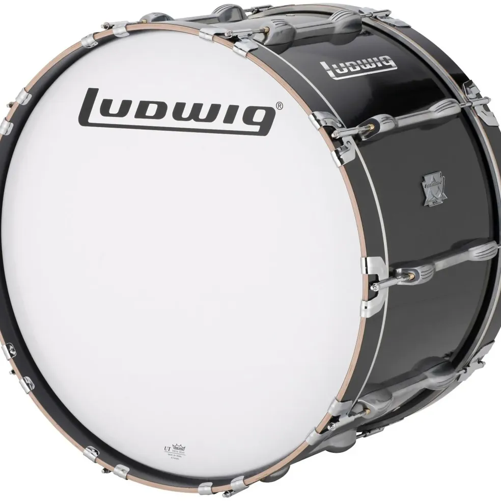 Ludwig Ultimate Marching Bass Drum - Black 32 in.