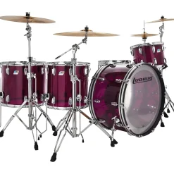 Ludwig Vistalite Zep Set 5-Piece Shell Pack With LM402 Snare Drum Purple