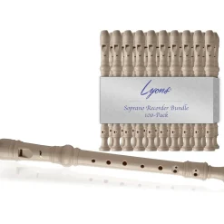 Lyons Soprano Recorder Value Bundle 100-Pack Ivory