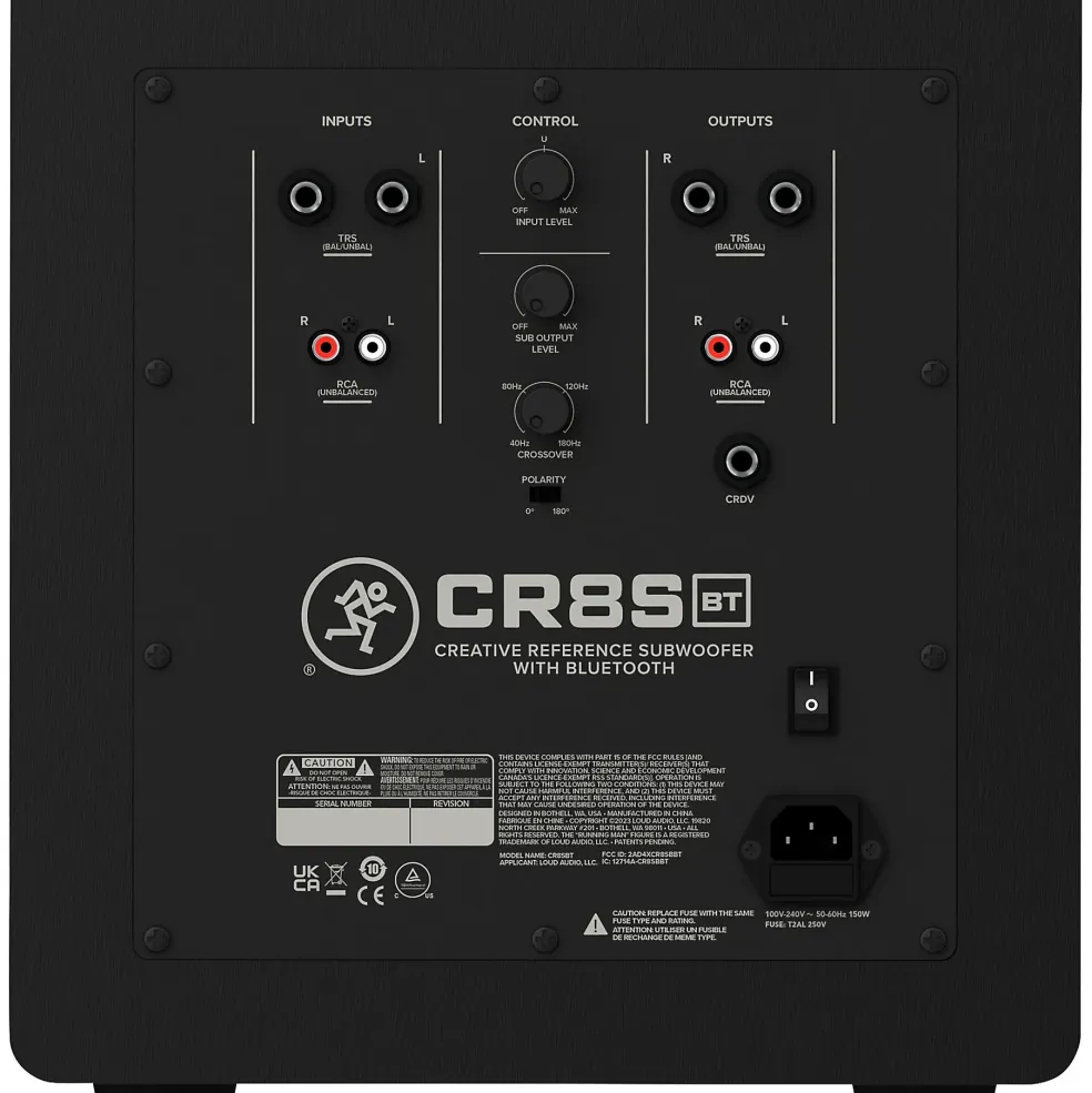 Mackie CR8SBT 8" Powered Subwoofer w/ Bluetooth