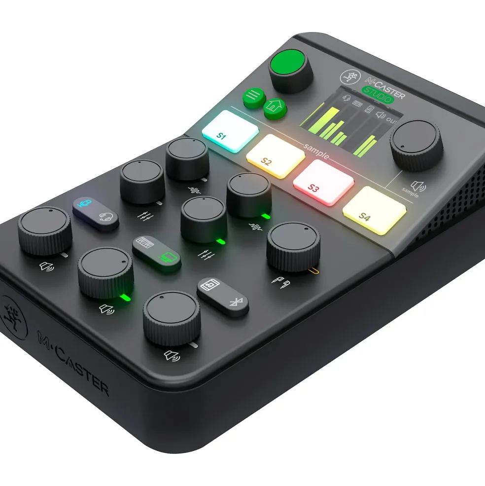 Mackie MCaster Studio Live Streaming Mixer Black