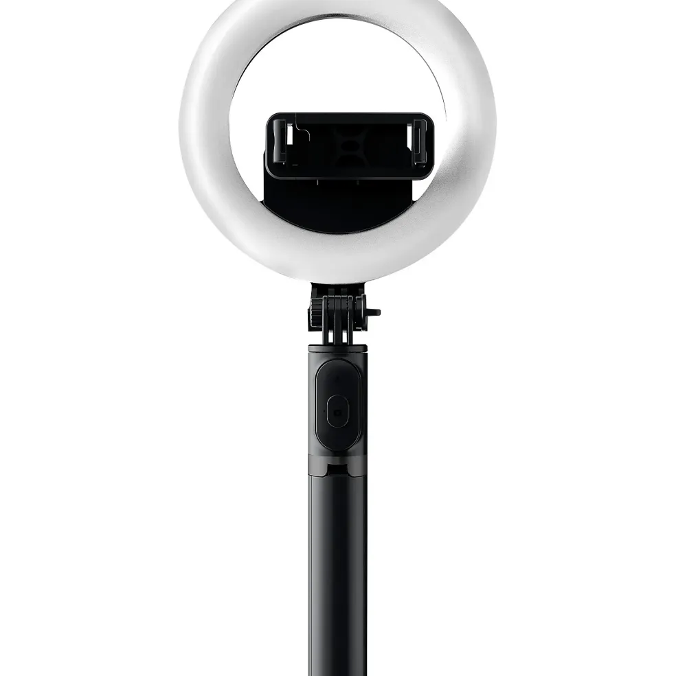 Mackie mRING-6 6" Battery-Powered Ring Light With Convertible Selfie Stick/Stand and Remote