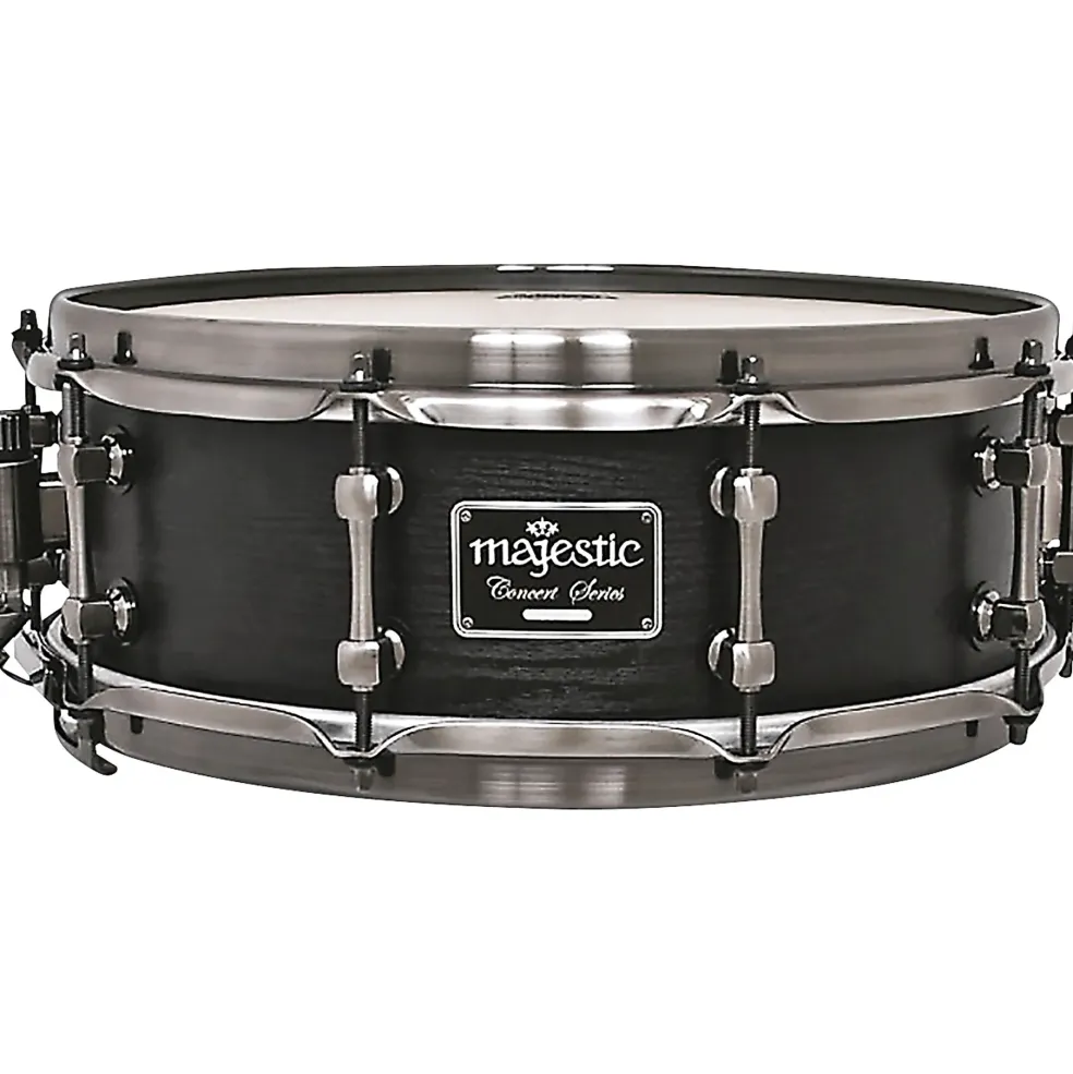 Majestic Concert Black Snare Drum Maple 14x5