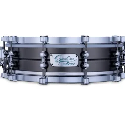 Majestic Opus One Brass Shell Concert Snare Drum 14 x 4 in. Antique Nickel Brushed