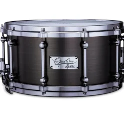 Majestic Opus One Cast Iron Concert Snare Drum 14 x 7 in. Antique Nickel Brushed