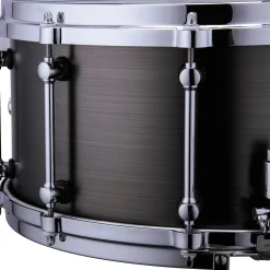 Majestic Opus One Cast Iron Concert Snare Drum 14 x 7 in. Antique Nickel Brushed
