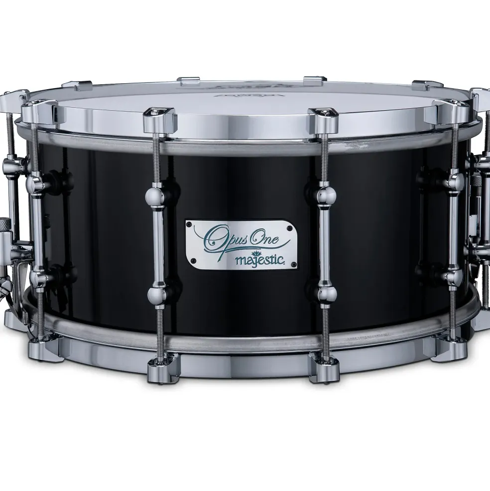 Majestic Opus One Cherry Shell Concert Snare Drum 14 x 6.5 in. Piano Black