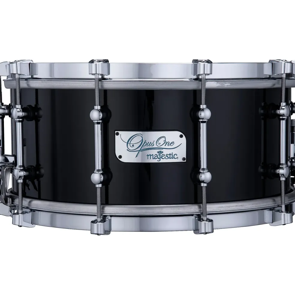 Majestic Opus One Cherry Shell Concert Snare Drum 14 x 6.5 in. Piano Black