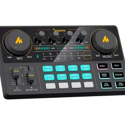 maono MAONOCASTER Lite Portable All-In-One Podcast Production Studio