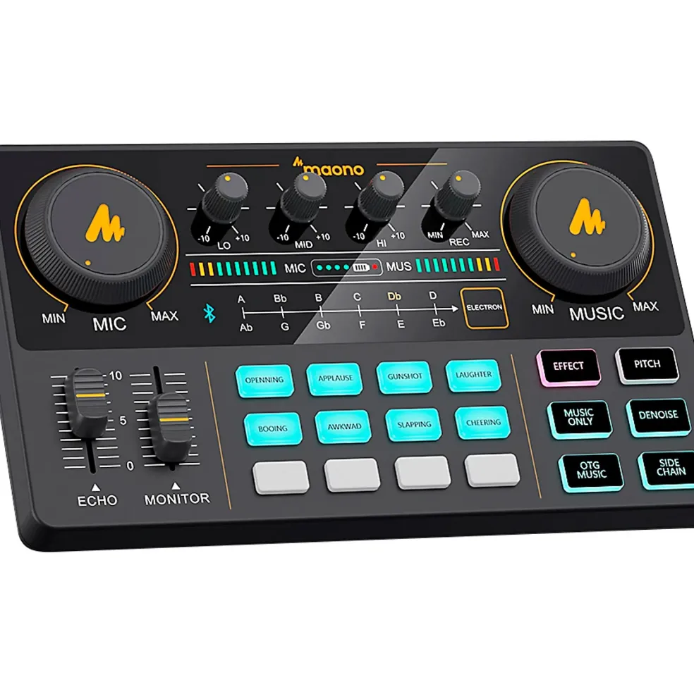 maono MAONOCASTER Lite Portable All-In-One Podcast Production Studio