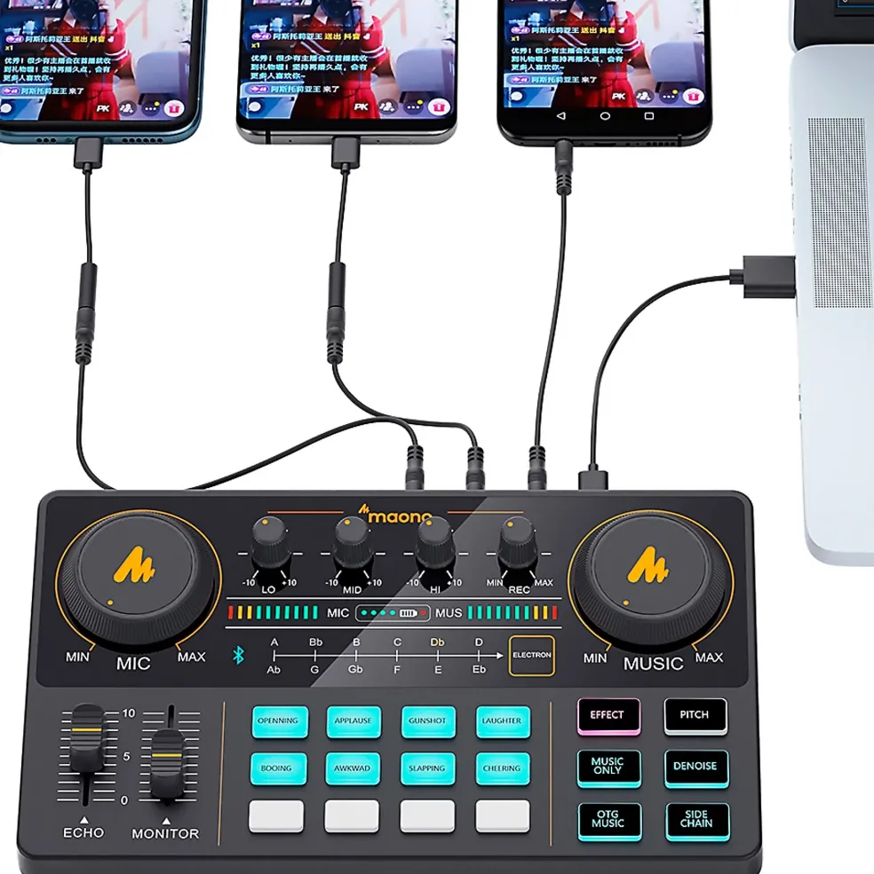 maono MAONOCASTER Lite Portable All-In-One Podcast Production Studio