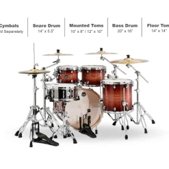 Mapex Armory Series Exotic Rock Shell Pack Ultramarine Gloss