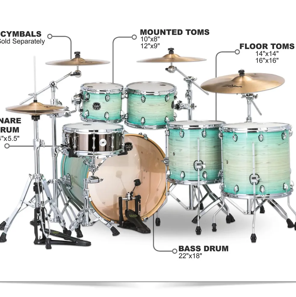 Mapex Armory Series Exotic Studioease Shell Pack Ultramarine Gloss