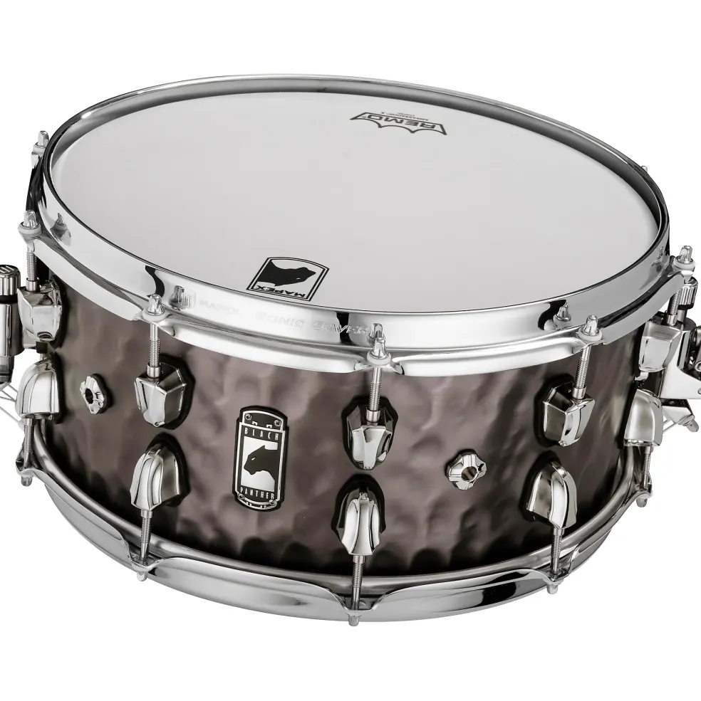 Mapex Black Panther Persuader Snare Drum 14 x 6.5 in. Hammered Brass Antique Nickel Plated
