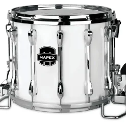 Mapex Qualifier Deluxe Series High Tension Marching Snare Drum 14 x 12 in. Gloss White