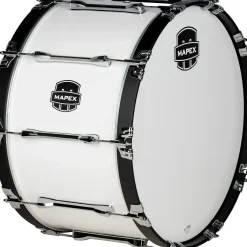 Mapex Qualifier Series Marching Bass Drum 24 in. Gloss White