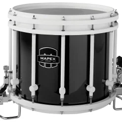Mapex Quantum Classic Series 14" White Marching Snare Drum 14 x 12 in. Gloss Black
