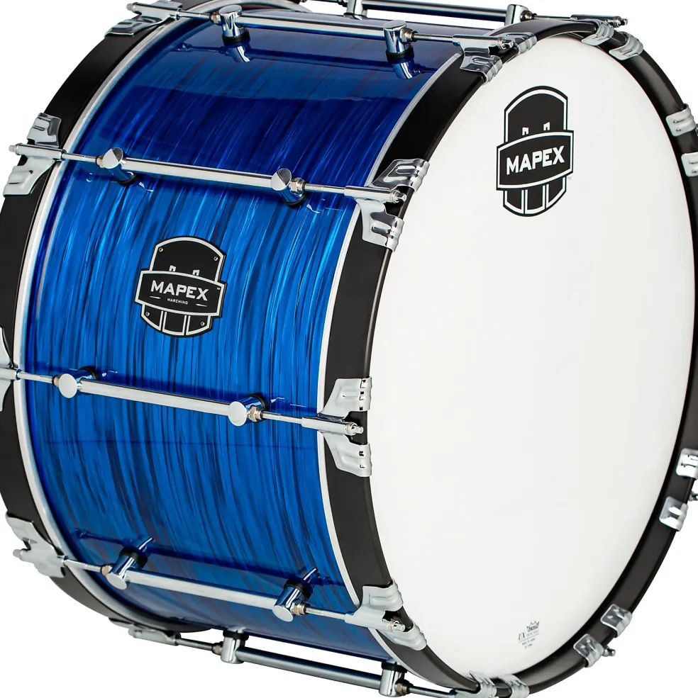 Mapex Quantum Mark II Drums on Demand Series Blue Ripple Bass Drum 32 in.