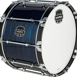 Mapex Quantum Mark II Drums on Demand Series Navy Ripple Bass Drum 24 in.