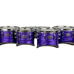 Mapex Quantum Mark II Drums on Demand Series California Cut Tenor Large Marching Quint 6, 10 ,12, 13, 14 in. Purple Ripple
